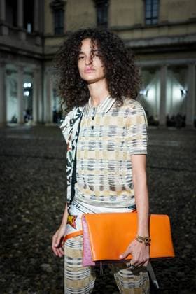 Front Row of Missoni fashion show during the Milan Fashion Week - Womenswear S S 2026 in Milan, Italy on 24 September 2025. A guest attends the Missoni fashion show during the Milan Fashion Week - Womenswear Spring Summer 2026 in Milan, Italy on 24 September 2025., Credit:Stefano Costantino TTL Avalon Italy, Milan  Copyright: xStefanoxCostantinoxTTLx xAvalonx 1039992962