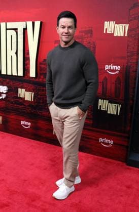 NEW YORK, NY- SEPTEMBER 24: Mark Wahlberg at the Amazon MGM Studios Play Dirty world premiere held at SVA Theatre on September 24, 2025 in New York, New York Copyright: xRWx