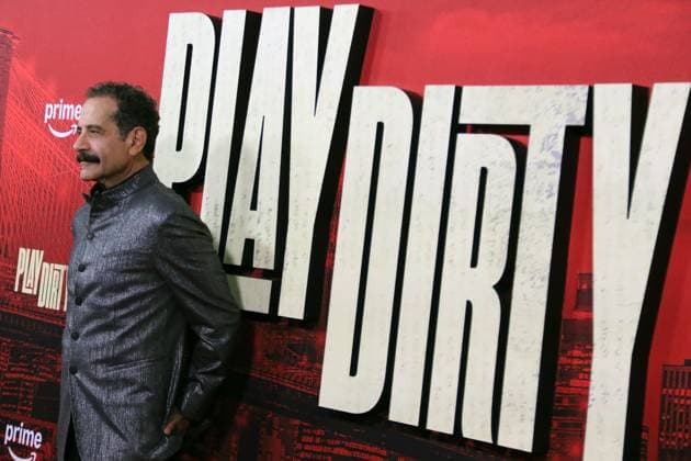 NEW YORK, NY- SEPTEMBER 24: Tony Shalhoub at the Amazon MGM Studios Play Dirty world premiere held at SVA Theatre on September 24, 2025 in New York, New York Copyright: xRWx