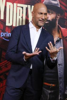NEW YORK, NY- SEPTEMBER 24: Keegan-Michael Key at the Amazon MGM Studios Play Dirty world premiere held at SVA Theatre on September 24, 2025 in New York, New York Copyright: xRWx