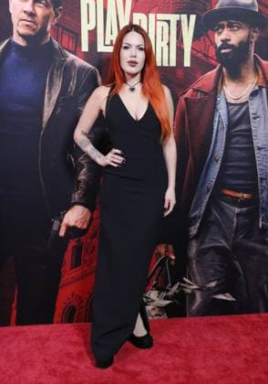 NEW YORK, NY- SEPTEMBER 24: Luanna PÃ rez-Garreaud at the Amazon MGM Studios Play Dirty world premiere held at SVA Theatre on September 24, 2025 in New York, New York Copyright: xRWx