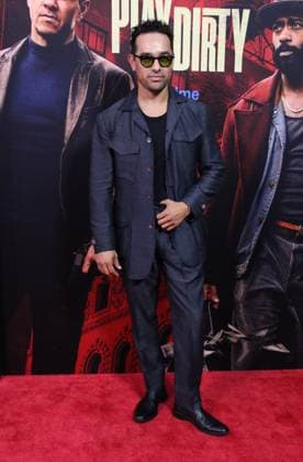 NEW YORK, NY- SEPTEMBER 24: Alejandro Edda at the Amazon MGM Studios Play Dirty world premiere held at SVA Theatre on September 24, 2025 in New York, New York Copyright: xRWx