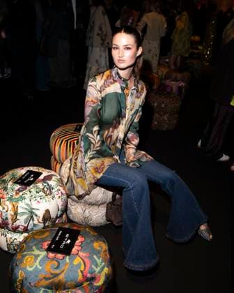 Milan Fashion Week - Women S S 2026 Etro Fashion Show Front Row Milan, Italy Angelina Frerk Milan Fashion Week - Women S S 2026 Etro Fashion Show Front Row Milan, Italy 24th September 2025  Copyright: xJohnnyxDallaxLibera SGPx