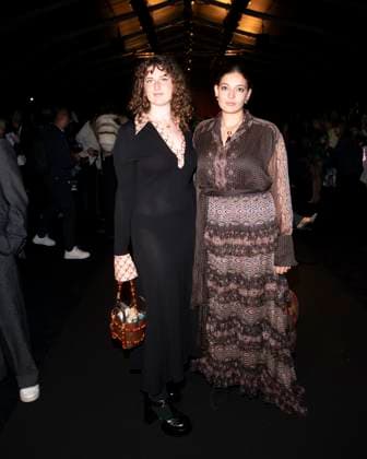 Milan Fashion Week - Women S S 2026 Etro Fashion Show Front Row Milan, Italy Fotina Papatheodorou;Anna Papatheodorou Milan Fashion Week - Women S S 2026 Etro Fashion Show Front Row Milan, Italy 24th September 2025  Copyright: xJohnnyxDallaxLibera SGPx