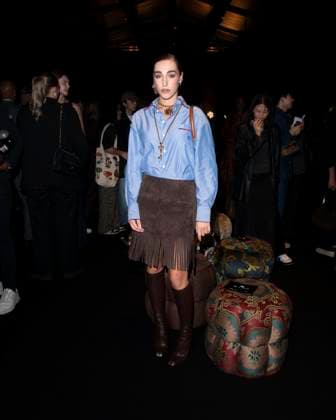 Milan Fashion Week - Women S S 2026 Etro Fashion Show Front Row Milan, Italy Ginevra Mavilla Milan Fashion Week - Women S S 2026 Etro Fashion Show Front Row Milan, Italy 24th September 2025  Copyright: xJohnnyxDallaxLibera SGPx