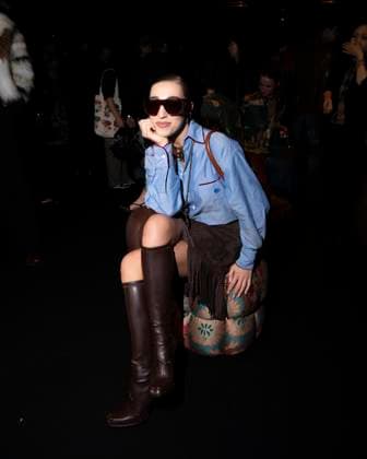 Milan Fashion Week - Women S S 2026 Etro Fashion Show Front Row Milan, Italy Ginevra Mavilla Milan Fashion Week - Women S S 2026 Etro Fashion Show Front Row Milan, Italy 24th September 2025  Copyright: xJohnnyxDallaxLibera SGPx