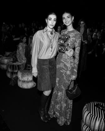 Milan Fashion Week - Women S S 2026 Etro Fashion Show Front Row Milan, Italy Ginevra Mavilla;Elisa Maino Milan Fashion Week - Women S S 2026 Etro Fashion Show Front Row Milan, Italy 24th September 2025  Copyright: xJohnnyxDallaxLibera SGPx
