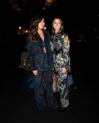 Milan Fashion Week - Women S S 2026 Etro Fashion Show Front Row Milan, Italy Ambra Angiolini;Jolanda Renga Milan Fashion Week - Women S S 2026 Etro Fashion Show Front Row Milan, Italy 24th September 2025  Copyright: xJohnnyxDallaxLibera SGPx