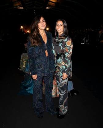 Milan Fashion Week - Women S S 2026 Etro Fashion Show Front Row Milan, Italy Ambra Angiolini;Jolanda Renga Milan Fashion Week - Women S S 2026 Etro Fashion Show Front Row Milan, Italy 24th September 2025  Copyright: xJohnnyxDallaxLibera SGPx