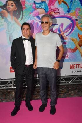 Rome, Cinema The Space Moderno Premiere of the new series Winx , In the photo: Iginio Straffi Andrea Bocelli  Copyright: xVincenzoxLandix xipa-agency.netx xVincenzoxLandix IPA_Agency_IPA65716624