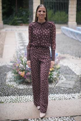 Milan Fashion Week - Women S S 2026 Luisa Beccaria Fashion Show Front Row Palazzo Bovara - Milan, Italy Carolina Kostner Milan Fashion Week - Women S S 2026 Luisa Beccaria Fashion Show Front Row Palazzo Bovara - Milan, Italy 24th September 2025  Copyright: xMarcoxErbax