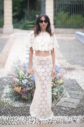 Milan Fashion Week - Women S S 2026 Luisa Beccaria Fashion Show Front Row Palazzo Bovara - Milan, Italy Francesca Rocco Milan Fashion Week - Women S S 2026 Luisa Beccaria Fashion Show Front Row Palazzo Bovara - Milan, Italy 24th September 2025  Copyright: xMarcoxErbax