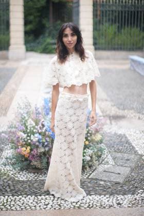 Milan Fashion Week - Women S S 2026 Luisa Beccaria Fashion Show Front Row Palazzo Bovara - Milan, Italy Francesca Rocco Milan Fashion Week - Women S S 2026 Luisa Beccaria Fashion Show Front Row Palazzo Bovara - Milan, Italy 24th September 2025  Copyright: xMarcoxErbax