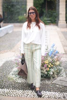 Milan Fashion Week - Women S S 2026 Luisa Beccaria Fashion Show Front Row Palazzo Bovara - Milan, Italy Virginia Galateri di Genola Milan Fashion Week - Women S S 2026 Luisa Beccaria Fashion Show Front Row Palazzo Bovara - Milan, Italy 24th September 2025  Copyright: xMarcoxErbax