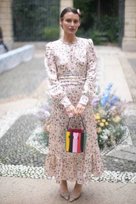 Milan Fashion Week - Women S S 2026 Luisa Beccaria Fashion Show Front Row Palazzo Bovara - Milan, Italy Irina Kro Eicke Milan Fashion Week - Women S S 2026 Luisa Beccaria Fashion Show Front Row Palazzo Bovara - Milan, Italy 24th September 2025  Copyright: xMarcoxErbax