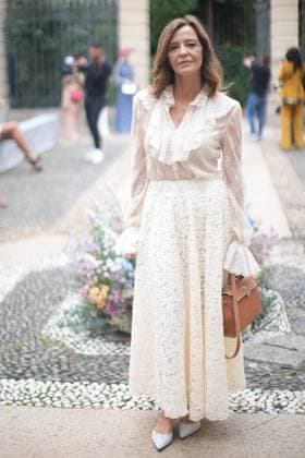 Milan Fashion Week - Women S S 2026 Luisa Beccaria Fashion Show Front Row Palazzo Bovara - Milan, Italy Eliana Miglio Milan Fashion Week - Women S S 2026 Luisa Beccaria Fashion Show Front Row Palazzo Bovara - Milan, Italy 24th September 2025  Copyright: xMarcoxErbax