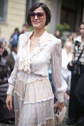 Milan Fashion Week - Women S S 2026 Luisa Beccaria Fashion Show Front Row Palazzo Bovara - Milan, Italy Alice Sabatini Milan Fashion Week - Women S S 2026 Luisa Beccaria Fashion Show Front Row Palazzo Bovara - Milan, Italy 24th September 2025  Copyright: xMarcoxErbax