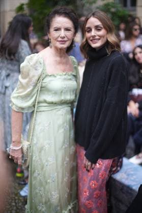Milan Fashion Week - Women S S 2026 Luisa Beccaria Fashion Show Front Row Palazzo Bovara - Milan, Italy Luisa Beccaria;Olivia Palermo Milan Fashion Week - Women S S 2026 Luisa Beccaria Fashion Show Front Row Palazzo Bovara - Milan, Italy 24th September 2025  Copyright: xMarcoxErbax