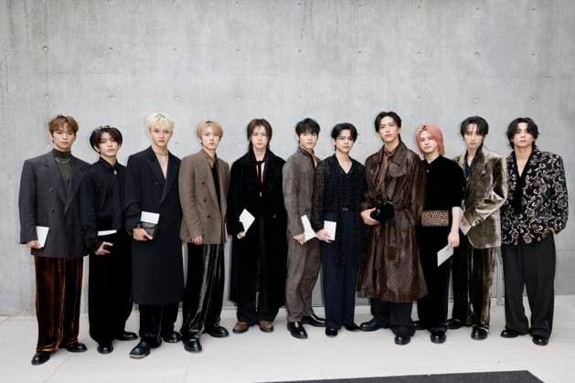 MFW Photocall Emporio Armani MP INI boy band attends the Emporio Armani fashion show during Milan s Fashion Week Womenswear Spring Summer 2026, on September 25, 2025 in Milan (Italy), Italy. Photo by Marco Piovanotto Abacapress.com  Copyright: xPiovanottoxMarco ABACAx