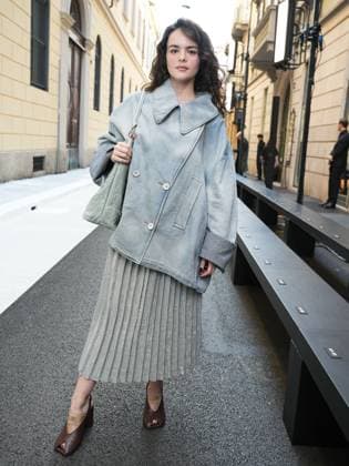 Milan, Milan Women s Fashion Week Spring Summer 2026 - MM6 Maison Margiela Fashion Show - Front Row Guests In the photo: Micaela Wittman  Copyright: xRiccardoxGiordanox xipa-agency.netx xRiccardoxGiordanox IPA_Agency_IPA65739401