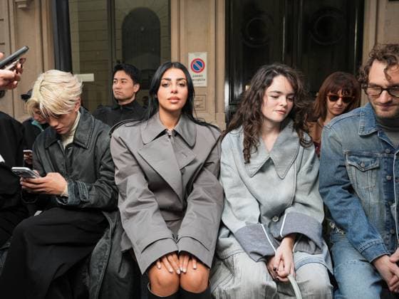 Milan, Italy, Italy: Milan, Milan Women s Fashion Week Spring Summer 2026 - MM6 Maison Margiela fashion show - front row guests In the photo: Yamato, Paola Zendejas, Micaela Wittman, Giorgio Poi Milan Italy  - ZUMAp169 20250925_zea_p169_1222 Copyright: xRiccardoxGiordanox