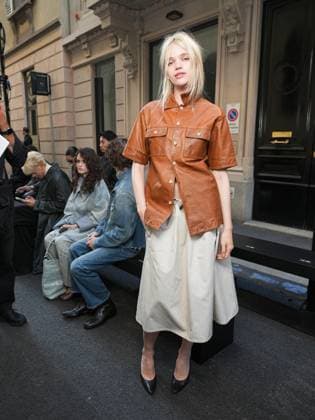 Milan, Italy, Italy: Milan, Milan Women s Fashion Week Spring Summer 2026 - MM6 Maison Margiela Fashion Show - Front Row Guests In the photo: Stella Lucia Milan Italy  - ZUMAp169 20250925_zea_p169_1187 Copyright: xRiccardoxGiordanox