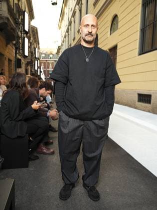 Milan, Italy, Italy: Milan, Milan Women s Fashion Week Spring Summer 2026 - MM6 Maison Margiela fashion show - front row guests. In the photo: Andrea Rosso Milan Italy  - ZUMAp169 20250925_zea_p169_1211 Copyright: xRiccardoxGiordanox