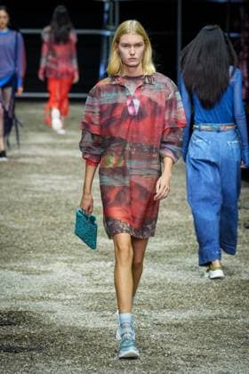 Anteprima fashion show during the Milan Fashion Week - Womenswear S S 2026 in Milan, Italy on 25 September 2025. A model walks the runway at the Anteprima fashion show during the Milan Fashion Week - Womenswear Spring Summer 2026 in Milan, Italy on 25 September 2025., Credit:Stefano Costantino TTL Avalon Italy, Milan  Copyright: xStefanoxCostantinoxTTLx xAvalonx 1040270191