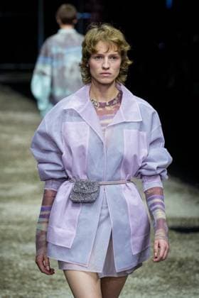 Anteprima fashion show during the Milan Fashion Week - Womenswear S S 2026 in Milan, Italy on 25 September 2025. A model walks the runway at the Anteprima fashion show during the Milan Fashion Week - Womenswear Spring Summer 2026 in Milan, Italy on 25 September 2025., Credit:Stefano Costantino TTL Avalon Italy, Milan  Copyright: xStefanoxCostantinoxTTLx xAvalonx 1040270449