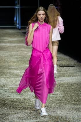 Anteprima fashion show during the Milan Fashion Week - Womenswear S S 2026 in Milan, Italy on 25 September 2025. A model walks the runway at the Anteprima fashion show during the Milan Fashion Week - Womenswear Spring Summer 2026 in Milan, Italy on 25 September 2025., Credit:Stefano Costantino TTL Avalon Italy, Milan  Copyright: xStefanoxCostantinoxTTLx xAvalonx 1040270588