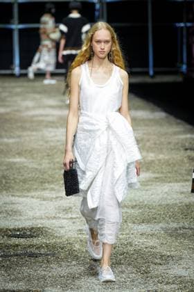 Anteprima fashion show during the Milan Fashion Week - Womenswear S S 2026 in Milan, Italy on 25 September 2025. A model walks the runway at the Anteprima fashion show during the Milan Fashion Week - Womenswear Spring Summer 2026 in Milan, Italy on 25 September 2025., Credit:Stefano Costantino TTL Avalon Italy, Milan  Copyright: xStefanoxCostantinoxTTLx xAvalonx 1040271031