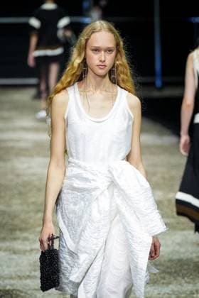 Anteprima fashion show during the Milan Fashion Week - Womenswear S S 2026 in Milan, Italy on 25 September 2025. A model walks the runway at the Anteprima fashion show during the Milan Fashion Week - Womenswear Spring Summer 2026 in Milan, Italy on 25 September 2025., Credit:Stefano Costantino TTL Avalon Italy, Milan  Copyright: xStefanoxCostantinoxTTLx xAvalonx 1040271042