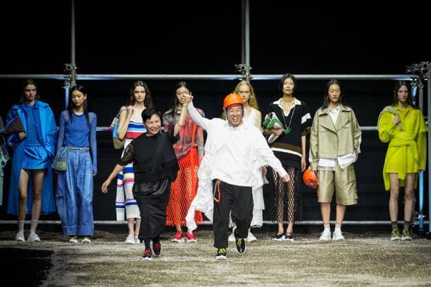 Anteprima fashion show during the Milan Fashion Week - Womenswear S S 2026 in Milan, Italy on 25 September 2025. Fashion designer Izumi Ogino and Iwasaki Takahiro walks the runway at the Anteprima fashion show during the Milan Fashion Week - Womenswear Spring Summer 2026 in Milan, Italy on 25 September 2025., Credit:Stefano Costantino TTL Avalon Italy, Milan  Copyright: xStefanoxCostantinoxTTLx xAvalonx 1040271096