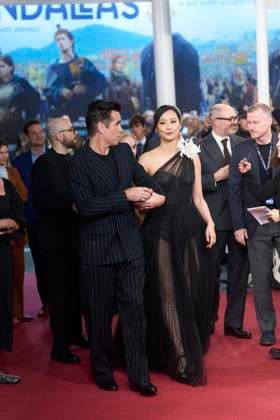 73rd San Sebastian International Film Festival: Ballad of a Small Player Red Carpet Colin Farrell, Fala Chen attended Ballad of a Small Player Red Carpet during 73rd San Sebastian International Film Festival at Kursaal Theatre on September 25, 2025 in Donostia San Sebastian, Spain Photo by IMAGO MPG Donostia San Sebastian Kursaal Theatre Euskadi Spain  Copyright: xMPGx