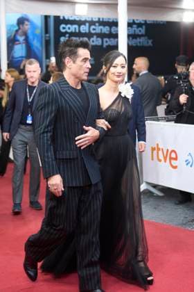 73rd San Sebastian International Film Festival: Ballad of a Small Player Red Carpet Colin Farrell, Fala Chen attended Ballad of a Small Player Red Carpet during 73rd San Sebastian International Film Festival at Kursaal Theatre on September 25, 2025 in Donostia San Sebastian, Spain Photo by IMAGO MPG Donostia San Sebastian Kursaal Theatre Euskadi Spain  Copyright: xMPGx
