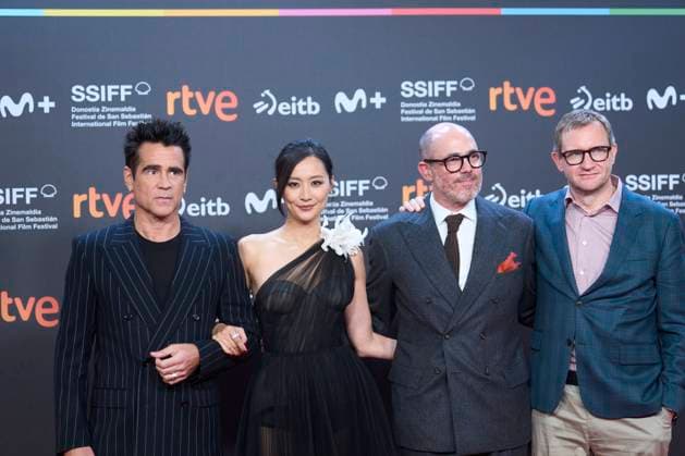 73rd San Sebastian International Film Festival: Ballad of a Small Player Red Carpet Fala Chen, Colin Farrell, Edward Berger attended Ballad of a Small Player Red Carpet during 73rd San Sebastian International Film Festival at Kursaal Theatre on September 25, 2025 in Donostia San Sebastian, Spain Photo by IMAGO MPG Donostia San Sebastian Kursaal Theatre Euskadi Spain  Copyright: xMPGx