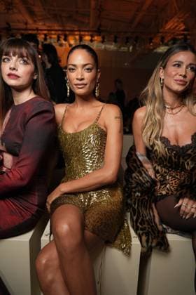 Milan, Milan Women s Fashion Week Spring Summer 2026 - Women s Fashion, Spring Summer 2026. - Roberto Cavalli Fashion Show - Arrivals in the photo: Annalisa Elodie Diletta Leotta  Copyright: xRiccardoxGIordanox xipa-agency.netx xRiccardoxGiordano IPAx IPA_Agency_IPA65747242