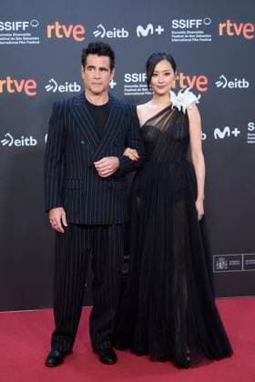 73rd San Sebastian International Film Festival: Ballad of a Small Player Red Carpet Colin Farrell, Fala Chen attended Ballad of a Small Player Red Carpet during 73rd San Sebastian International Film Festival at Kursaal Theatre on September 25, 2025 in Donostia San Sebastian, Spain Photo by IMAGO MPG Donostia San Sebastian Kursaal Theatre Euskadi Spain  Copyright: xMPGx