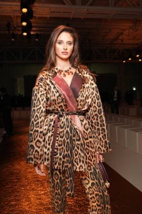 Milan, Milan Women s Fashion Week Spring Summer 2026 - Women s Fashion, Spring Summer 2026. - Roberto Cavalli Fashion Show - Arrivals in the photo: Carina Zavline  Copyright: xRiccardoxGIordanox xipa-agency.netx xRiccardoxGiordano IPAx IPA_Agency_IPA65747367