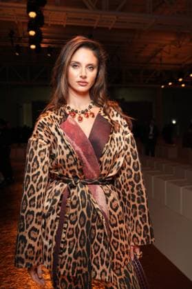 Milan, Milan Women s Fashion Week Spring Summer 2026 - Women s Fashion, Spring Summer 2026. - Roberto Cavalli Fashion Show - Arrivals in the photo: Carina Zavline  Copyright: xRiccardoxGIordanox xipa-agency.netx xRiccardoxGiordano IPAx IPA_Agency_IPA65747368
