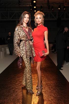 Milan, Milan Women s Fashion Week Spring Summer 2026 - Women s Fashion, Spring Summer 2026. - Roberto Cavalli Fashion Show - Arrivals in the photo: Carina Zavline Rose Bertram  Copyright: xRiccardoxGIordanox xipa-agency.netx xRiccardoxGiordano IPAx IPA_Agency_IPA65747414
