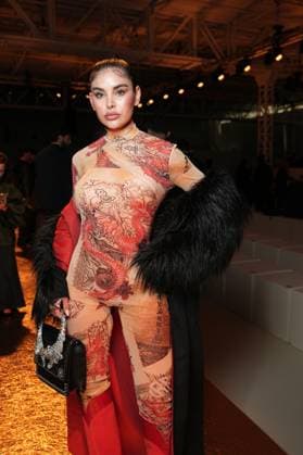 Milan, Milan Women s Fashion Week Spring Summer 2026 - Women s Fashion, Spring Summer 2026. - Roberto Cavalli Fashion Show - Arrivals in the photo: Ninoska Vasquez  Copyright: xRiccardoxGIordanox xipa-agency.netx xRiccardoxGiordano IPAx IPA_Agency_IPA65747652