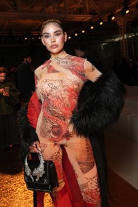 Milan, Milan Women s Fashion Week Spring Summer 2026 - Women s Fashion, Spring Summer 2026. - Roberto Cavalli Fashion Show - Arrivals in the photo: Ninoska Vasquez  Copyright: xRiccardoxGIordanox xipa-agency.netx xRiccardoxGiordano IPAx IPA_Agency_IPA65747654