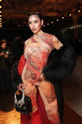 Milan, Milan Women s Fashion Week Spring Summer 2026 - Women s Fashion, Spring Summer 2026. - Roberto Cavalli Fashion Show - Arrivals in the photo: Ninoska Vasquez  Copyright: xRiccardoxGIordanox xipa-agency.netx xRiccardoxGiordano IPAx IPA_Agency_IPA65747659