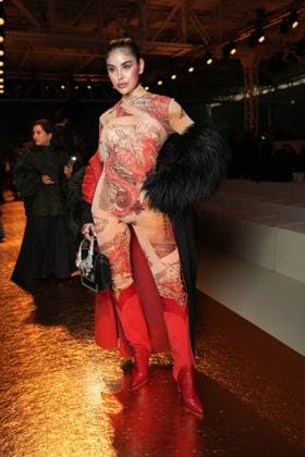 Milan, Milan Women s Fashion Week Spring Summer 2026 - Women s Fashion, Spring Summer 2026. - Roberto Cavalli Fashion Show - Arrivals in the photo: Ninoska Vasquez  Copyright: xRiccardoxGIordanox xipa-agency.netx xRiccardoxGiordano IPAx IPA_Agency_IPA65747661