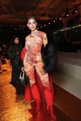 Milan, Milan Women s Fashion Week Spring Summer 2026 - Women s Fashion, Spring Summer 2026. - Roberto Cavalli Fashion Show - Arrivals in the photo: Ninoska Vasquez  Copyright: xRiccardoxGIordanox xipa-agency.netx xRiccardoxGiordano IPAx IPA_Agency_IPA65747665