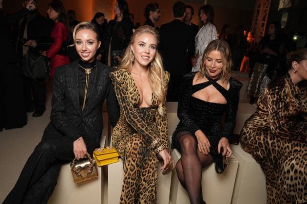 Milan, Milan Women s Fashion Week Spring Summer 2026 - Women s Fashion, Spring Summer 2026. - Roberto Cavalli Fashion Show - Arrivals pictured: Princess Maria Carolina of Bourbon-Two Sicilies and Princess Maria Chiara of Bourbon-Two Sicilies Veronica Ferraro  Copyright: xRiccardoxGIordanox xipa-agency.netx xRiccardoxGiordano IPAx IPA_Agency_IPA65747906