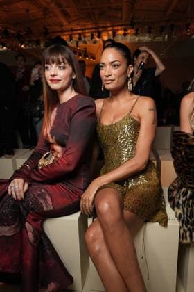 Milan, Milan Women s Fashion Week Spring Summer 2026 - Women s Fashion, Spring Summer 2026. - Roberto Cavalli Fashion Show - Arrivals in the photo: Annalisa Elodie Diletta Leotta  Copyright: xRiccardoxGIordanox xipa-agency.netx xRiccardoxGiordano IPAx IPA_Agency_IPA65748148