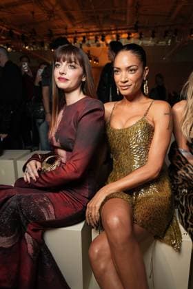 Milan, Milan Women s Fashion Week Spring Summer 2026 - Women s Fashion, Spring Summer 2026. - Roberto Cavalli Fashion Show - Arrivals in the photo: Annalisa Elodie Diletta Leotta  Copyright: xRiccardoxGIordanox xipa-agency.netx xRiccardoxGiordano IPAx IPA_Agency_IPA65748153