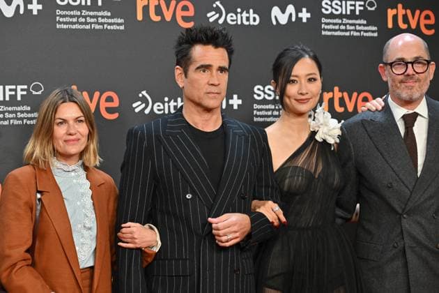San Sebastian Film Festival Screening Ballad Of A Small Player Colin Farrell, Fala Chen, Edward Berger attending the screening of Ballad Of A Small Player during the 73rd San Sebastian International Film Festival in San Sebastian, Spain on September 25, 2025.. Photo by Julien Reynaud APS-Medias ABACAPRESS.COM San Sebastian Spain  Copyright: xReynaudxJulien APS-Medias ABACAx